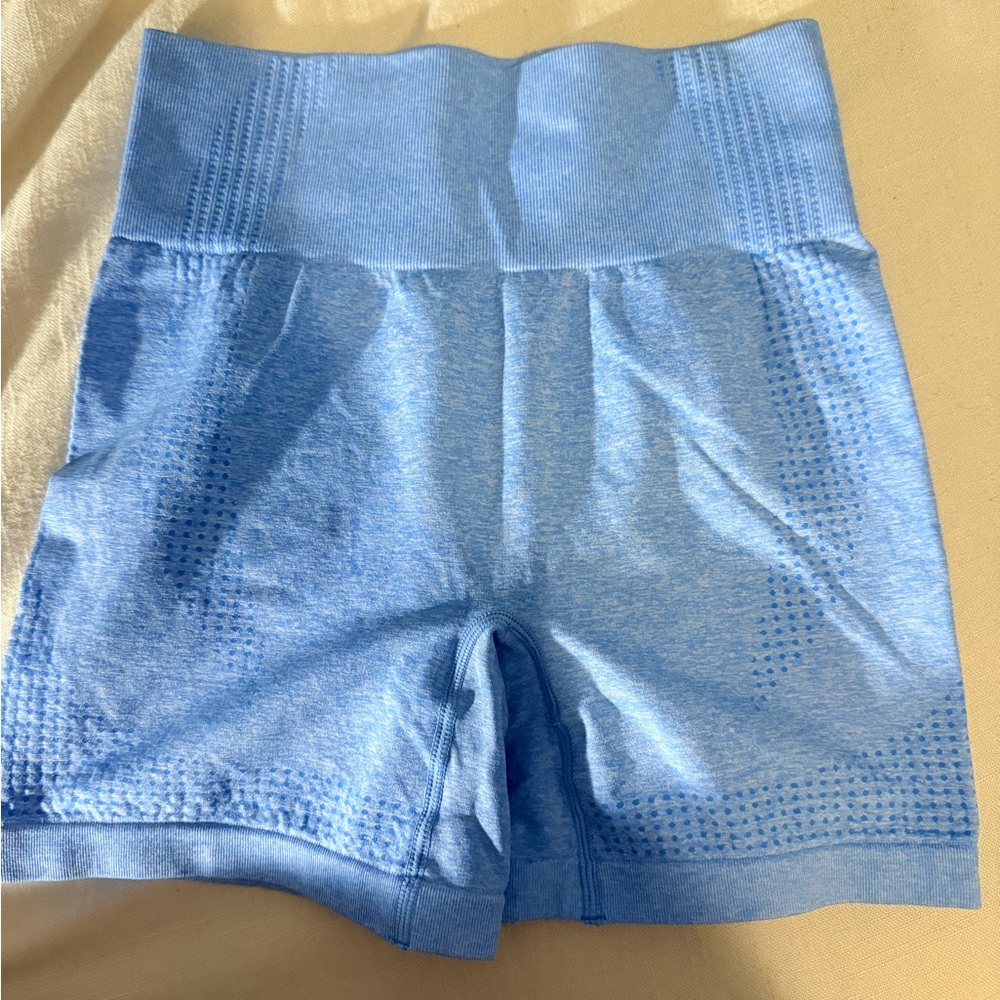 Blue Women's High-Waisted Shorts